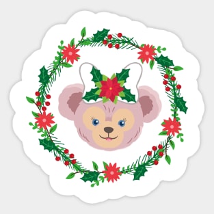 Shellie May Holiday Wreath Sticker